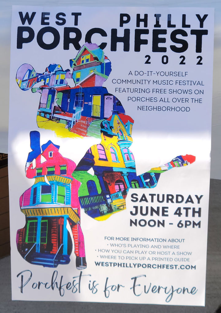Porchfest 2022 poster.
