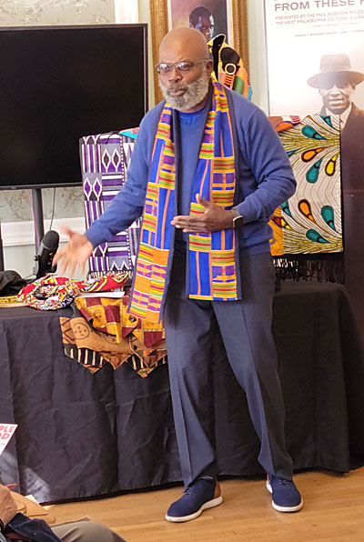 Roberto Rashid talks about his journey to becoming a designer, and the kente cloth scarf that he wears.